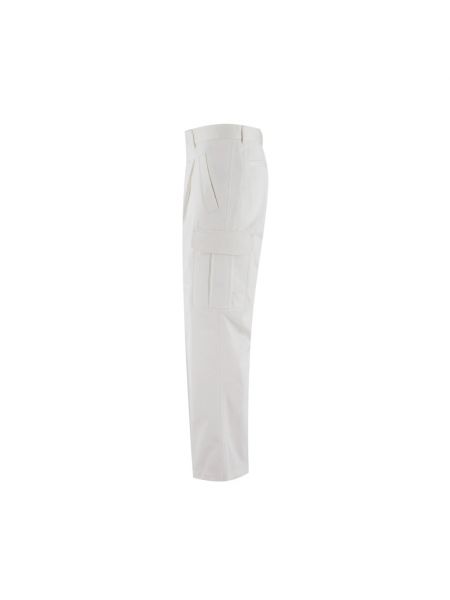 Pantalones cargo con bolsillos Brioni blanco