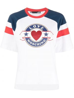 T-shirt Love Moschino vit