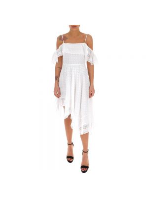 Sukienka bawełniana Isabel Marant Etoile, biały
