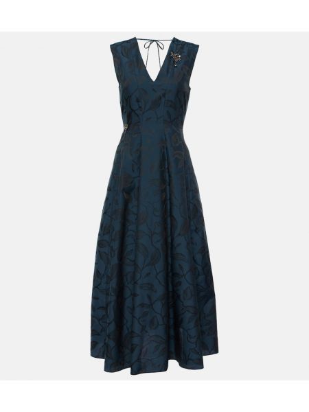 Plissert jacquard dress 's Max Mara grønn