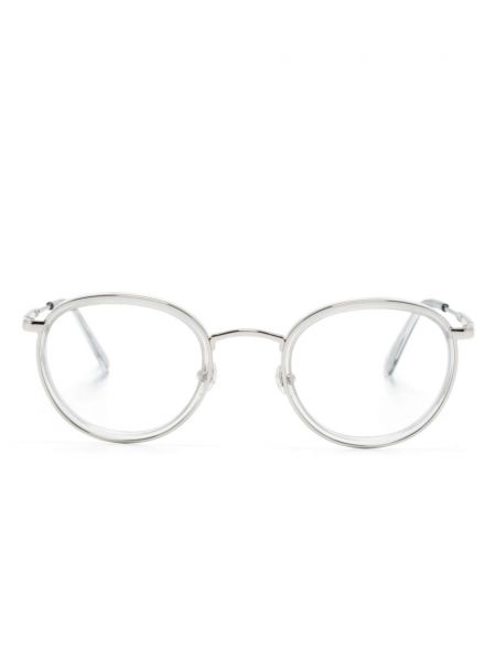 Okulary Moncler Eyewear srebrne