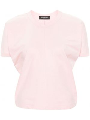 Bavlnené tričko Fabiana Filippi ružová