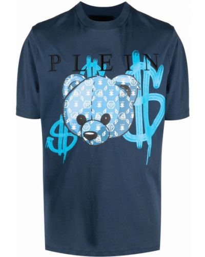 Camiseta con estampado Philipp Plein azul