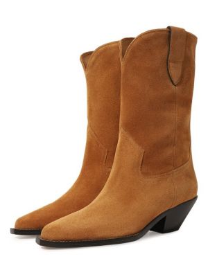 Замшевые ботинки Isabel Marant коричневые