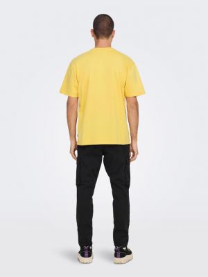 Тениска Only жълто