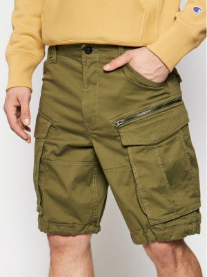 Kratke hlače bootcut s uzorkom zvijezda G-star Raw zelena