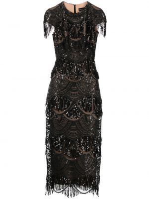 Paljett dress Tadashi Shoji svart