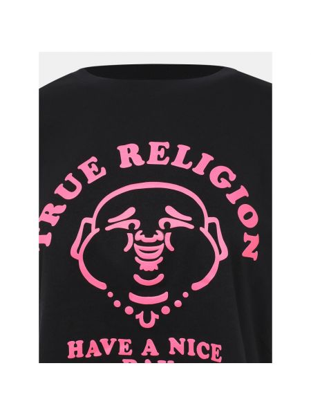 Блузка с воротником на молнии True Religion черная