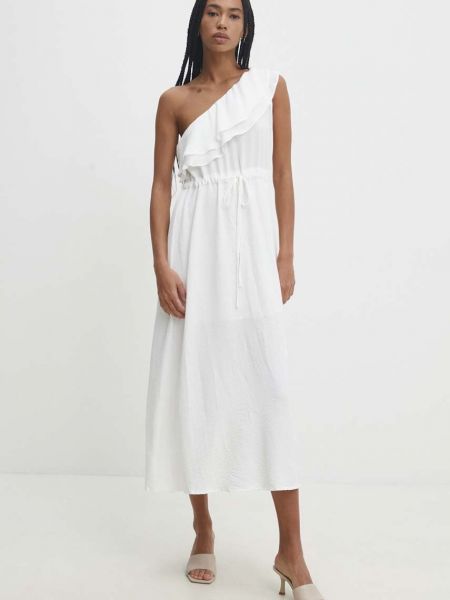 Midi haljina Answear Lab bijela