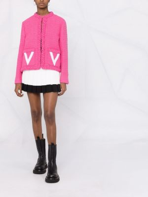 Geflochtener tweed mantel Valentino Garavani pink