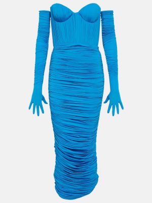Платье мини Alex Perry синее