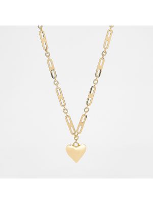 Pozlacený náhrdelník se srdcovým vzorem Reserved zlatý