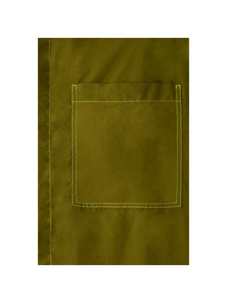Blusa de algodón con bolsillos Sunnei verde