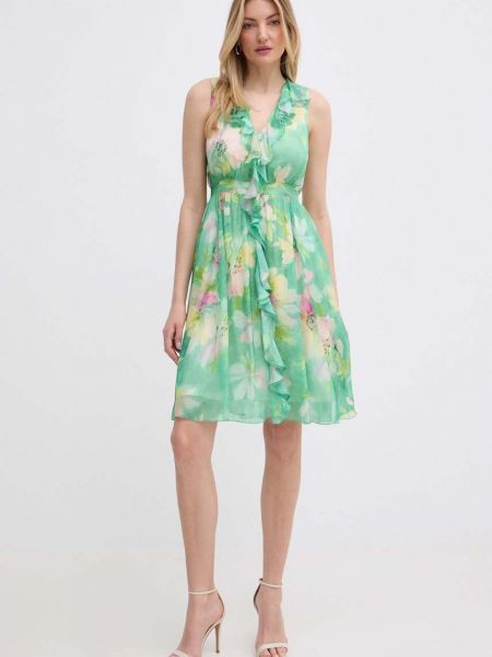 Шовкова сукня міні Liu Jo зелена