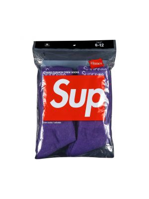 Носки Supreme фиолетовые