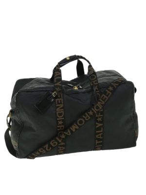Nylonowa torba podróżna Fendi Vintage czarna