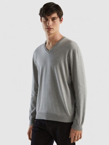 Серый пуловер United Colors Of Benetton