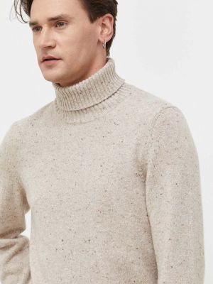 Sweter wełniany Marc O'polo beżowy