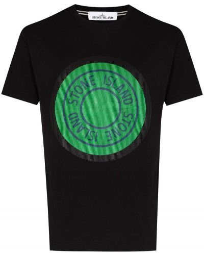 Bomull t-skjorte Stone Island svart