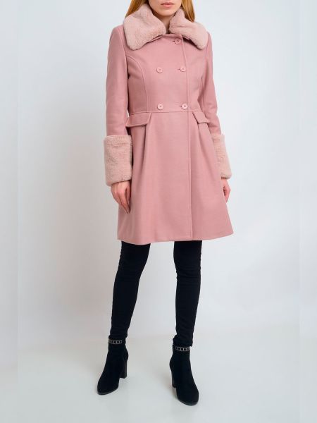 Пальто Mangano розовое