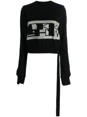 Bombažni pulover Rick Owens Drkshdw črna