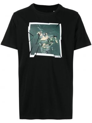 T-shirt mit print Maharishi schwarz