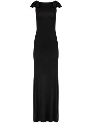 Вечерна рокля с панделка Nina Ricci черно