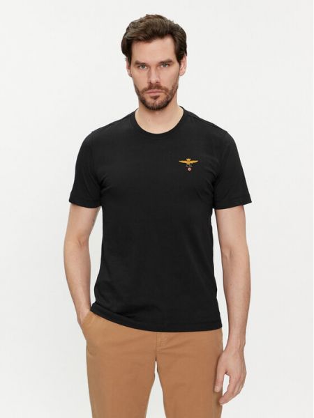 T-shirt Aeronautica Militare schwarz