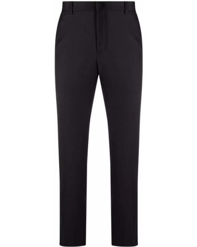 Pantalones rectos de cintura alta slim fit 424 negro