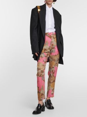 Παντελόνι με ίσιο πόδι σε στενή γραμμή με σχέδιο Dries Van Noten