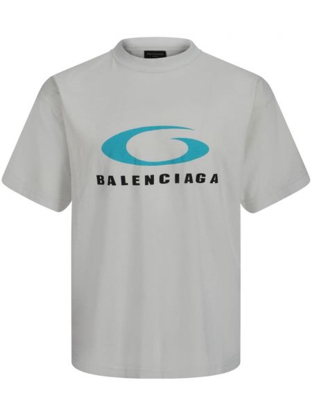 Sporty t-shirt Balenciaga hvid