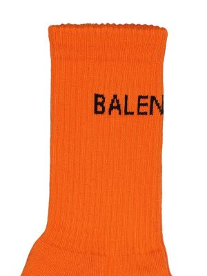 Bavlněné ponožky Balenciaga oranžové