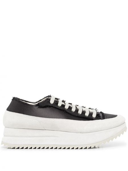 Plattform sateng sneakers Pedro Garcia svart