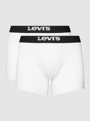 Slipy bawełniane slim fit Levi's białe
