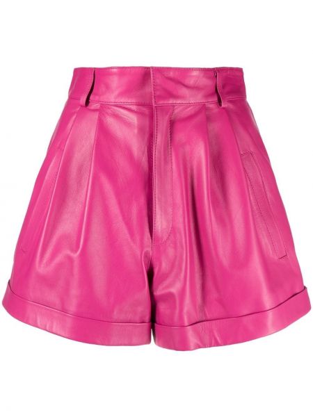 Leder shorts Manokhi pink