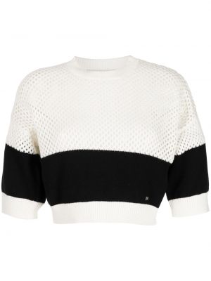 Crop top i stickad Sonia Rykiel svart