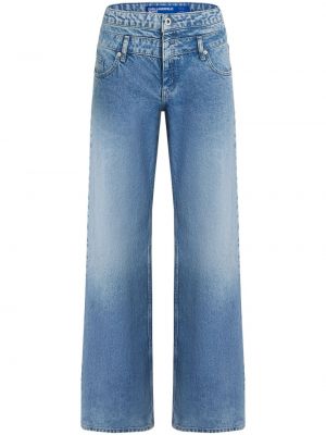 Džíny s nízkým pasem relaxed fit Karl Lagerfeld Jeans modré