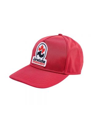 Nylonowa czapka z daszkiem Dsquared2 czerwona
