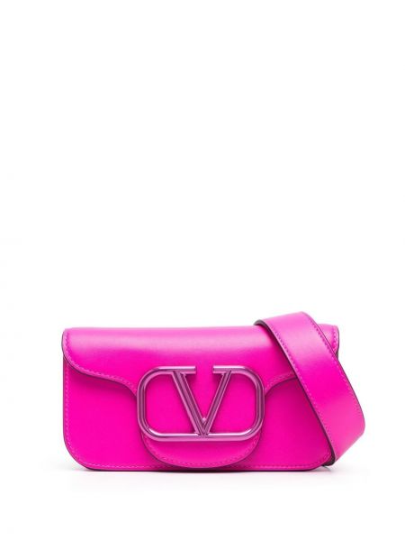 Τσάντα ώμου Valentino Garavani ροζ