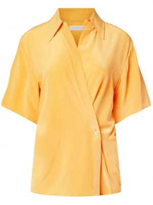 Hedvábné košile s krátkým rukávem Equipment - žlutá
