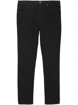 Bavlnené džínsy s rovným strihom Burberry čierna