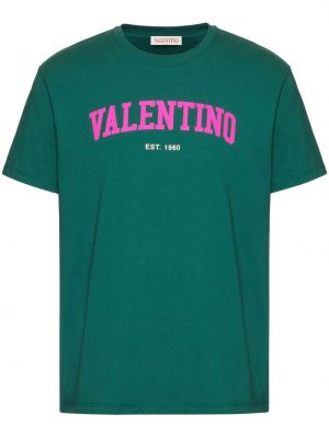 T-shirt con stampa Valentino Garavani verde
