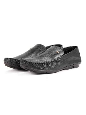 Kožené loafersy Ducavelli čierna