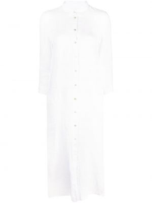 Ленена рокля с копчета 120% Lino бяло