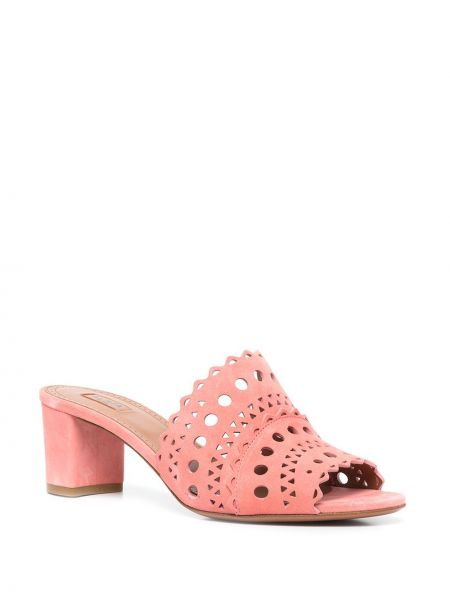 Sandali di pelle Alaïa rosa