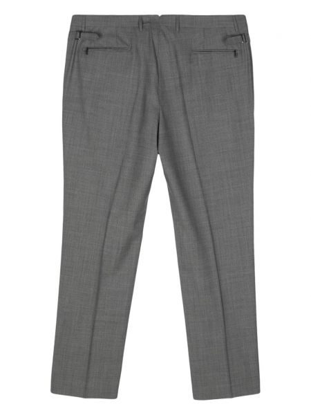 Vlněné kalhoty Corneliani šedé