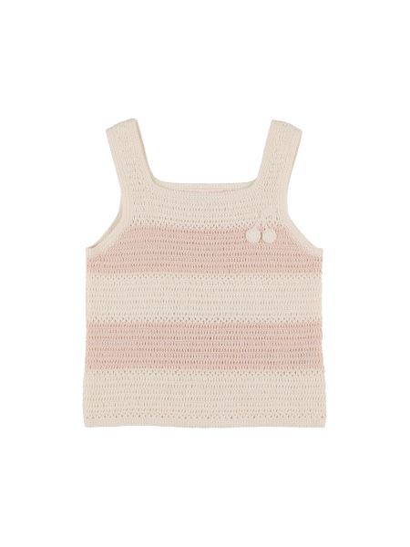 Bomuld crop top for piger Bonpoint pink