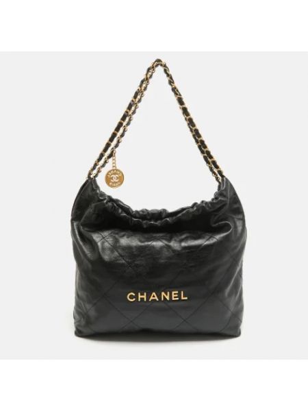 Torebka skórzana retro Chanel Vintage czarna