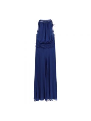 Sukienka z cekinami Alberta Ferretti niebieska
