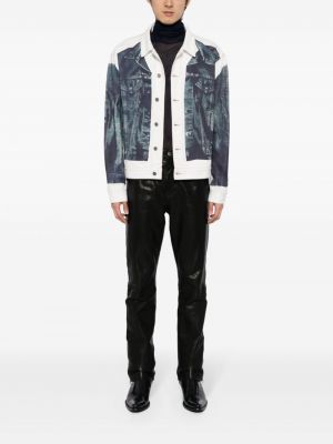 Bavlněná džínová bunda s potiskem Jean Paul Gaultier
